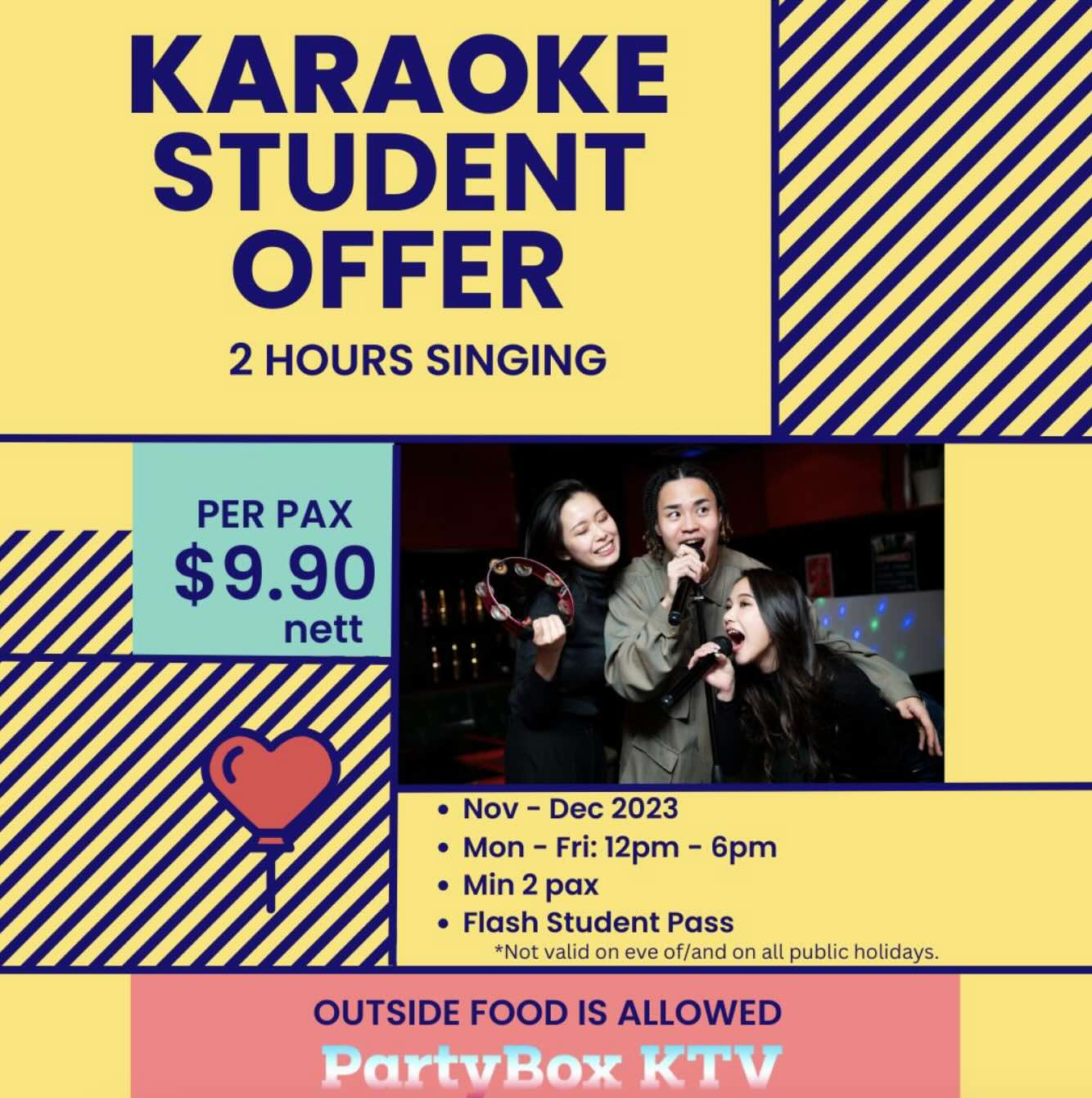 PartyBox KTV Student Offer Alert 2hrs Only 9.90 Nett